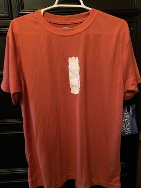 Men's Rust Short-Sleeve Graphic Crewneck T-Shirt